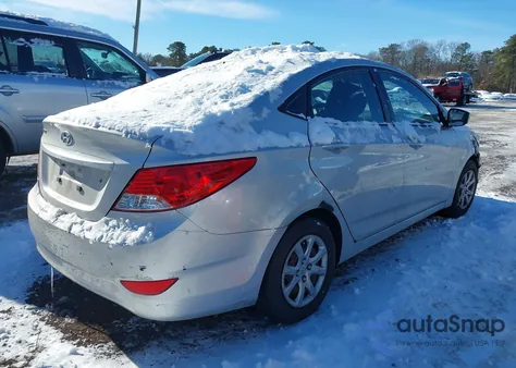 2014 Hyundai Accent Gls z USA, uszkodzony, nr VIN KMHCT4AE1EU691654